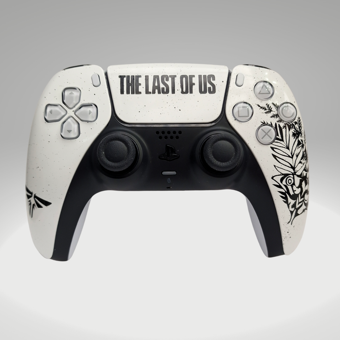 The Last Of Us Inspired Dualsense Controller - Ellie Tattoo White