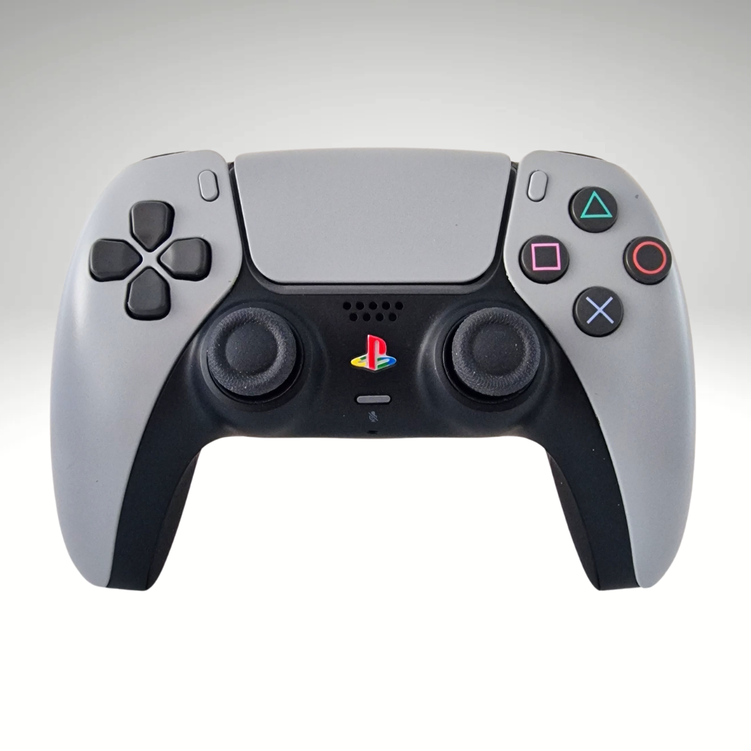 PS1 Grey Inspired Dualsense Controller
