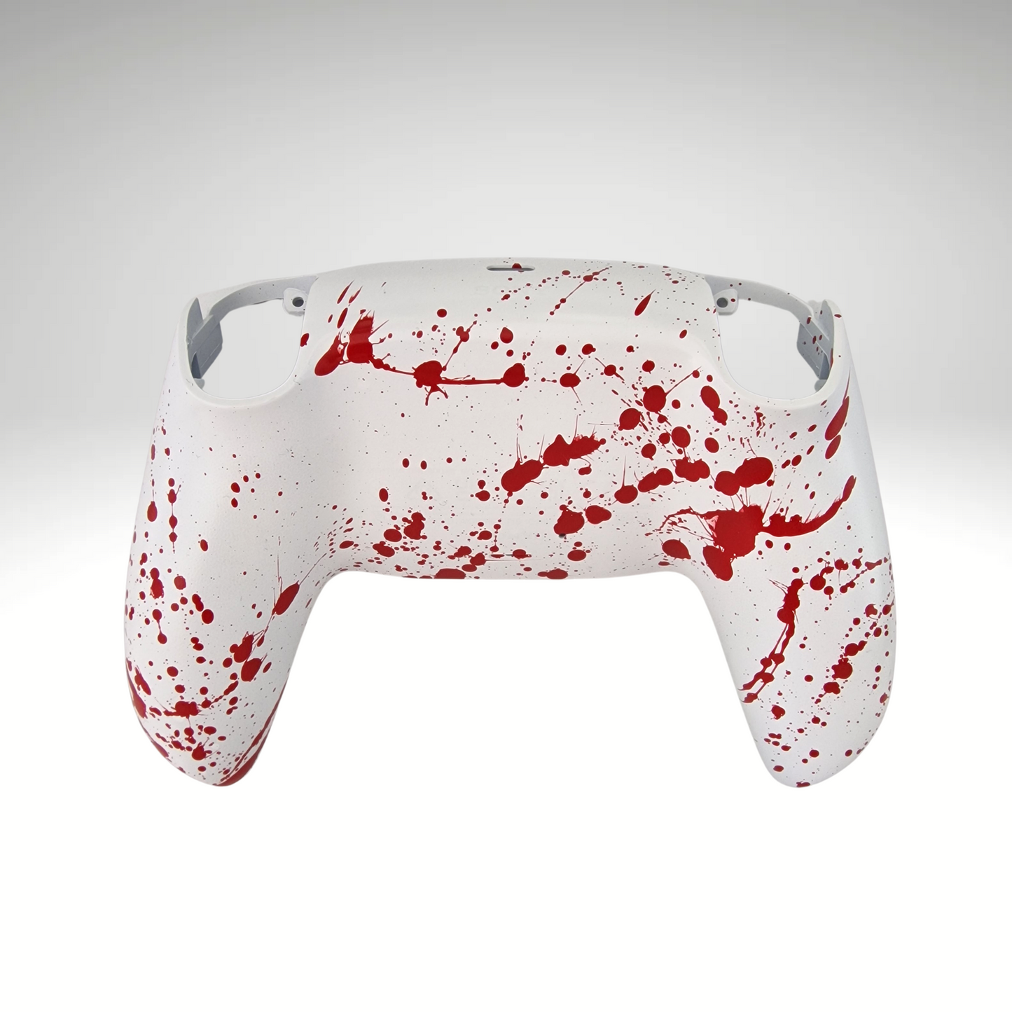 White Blood Spaltter Dualsense Controller Back Plate