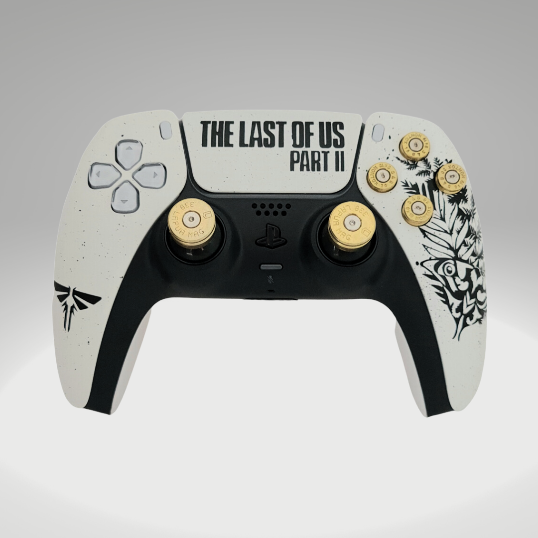 The Last Of Us Inspired Dualsense Controller - Ellie Tattoo White