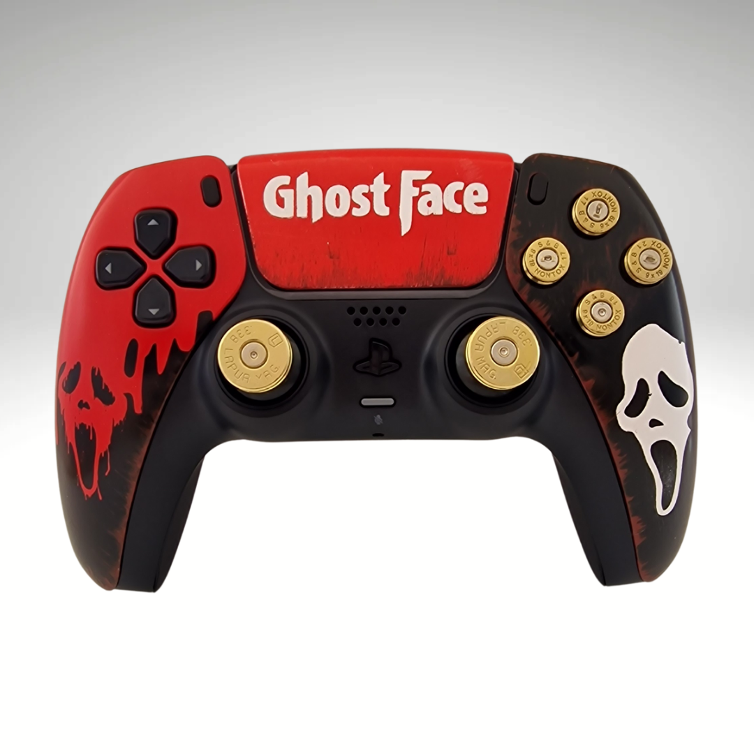 Ghost Face Inspired DualSense Controller – Undead Gaming