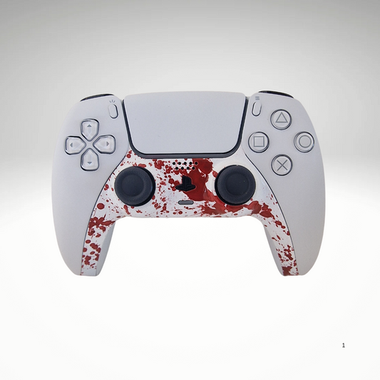 Off White Splatter DualSense Controller Trim.